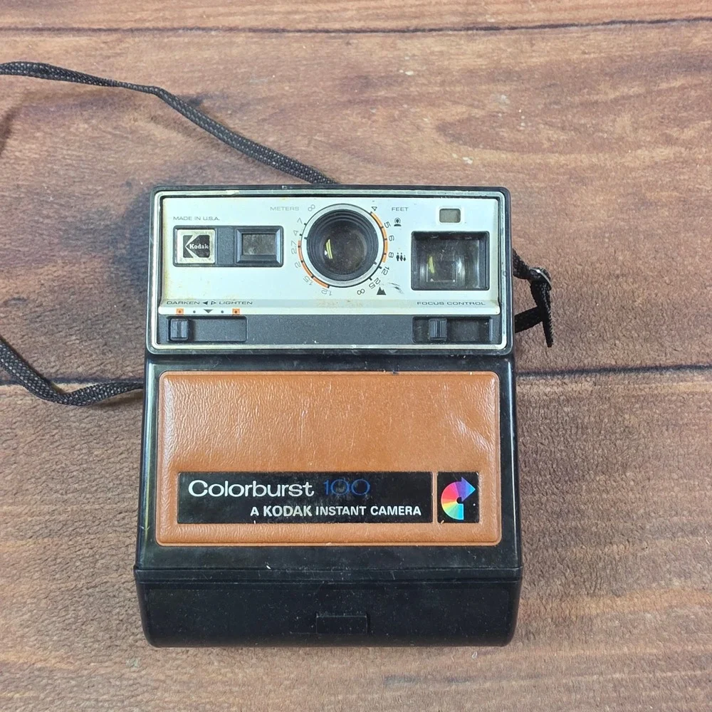 Kodak Instant Camera Lot of 3 OS Brown Fair Untested For Parts Colorburst EK100